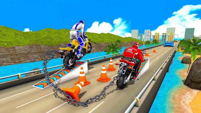 Chained Bike Racing 3D