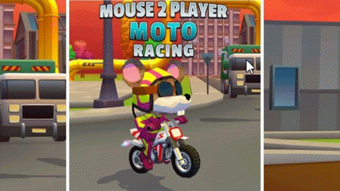 Mouse 2 Player Moto Racing