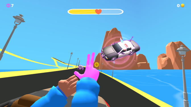 Telekinesis Race: First Person 3D